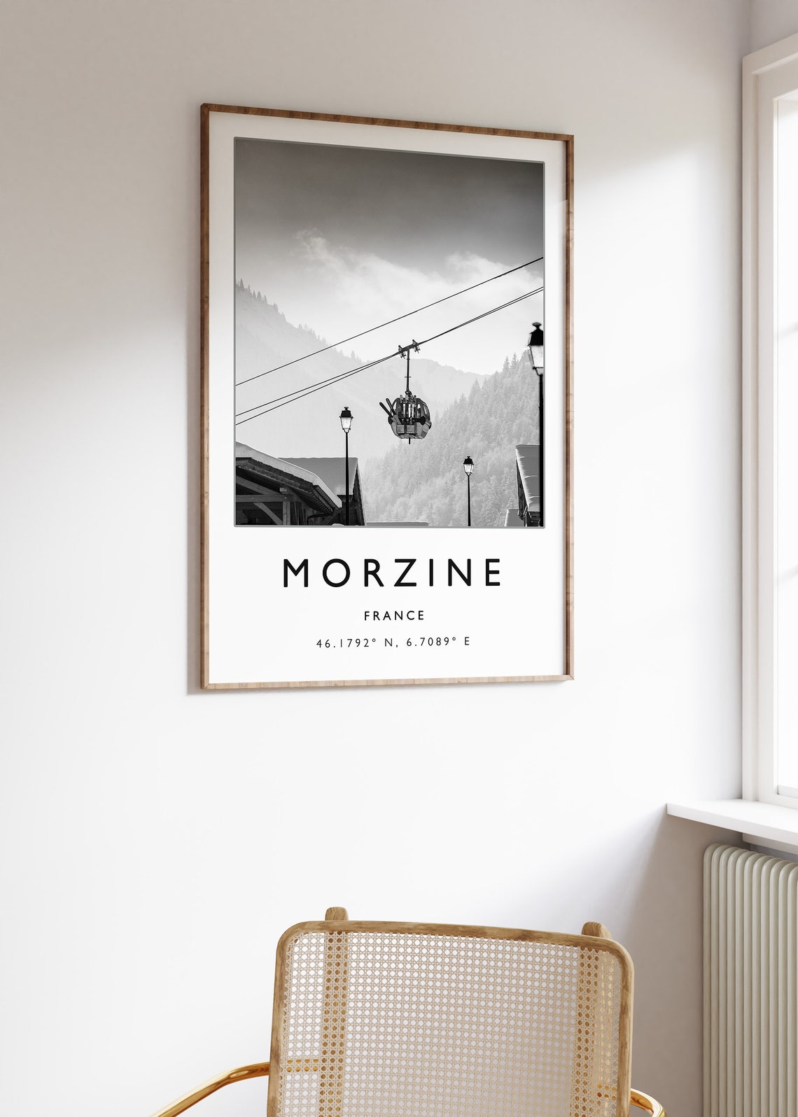 Skiing Travel Poster Morzine France Ski Print France Travel Print Skiing Art Skiing Print Winter Sport Art Ski Gift A1a2a3a4 - Image 3