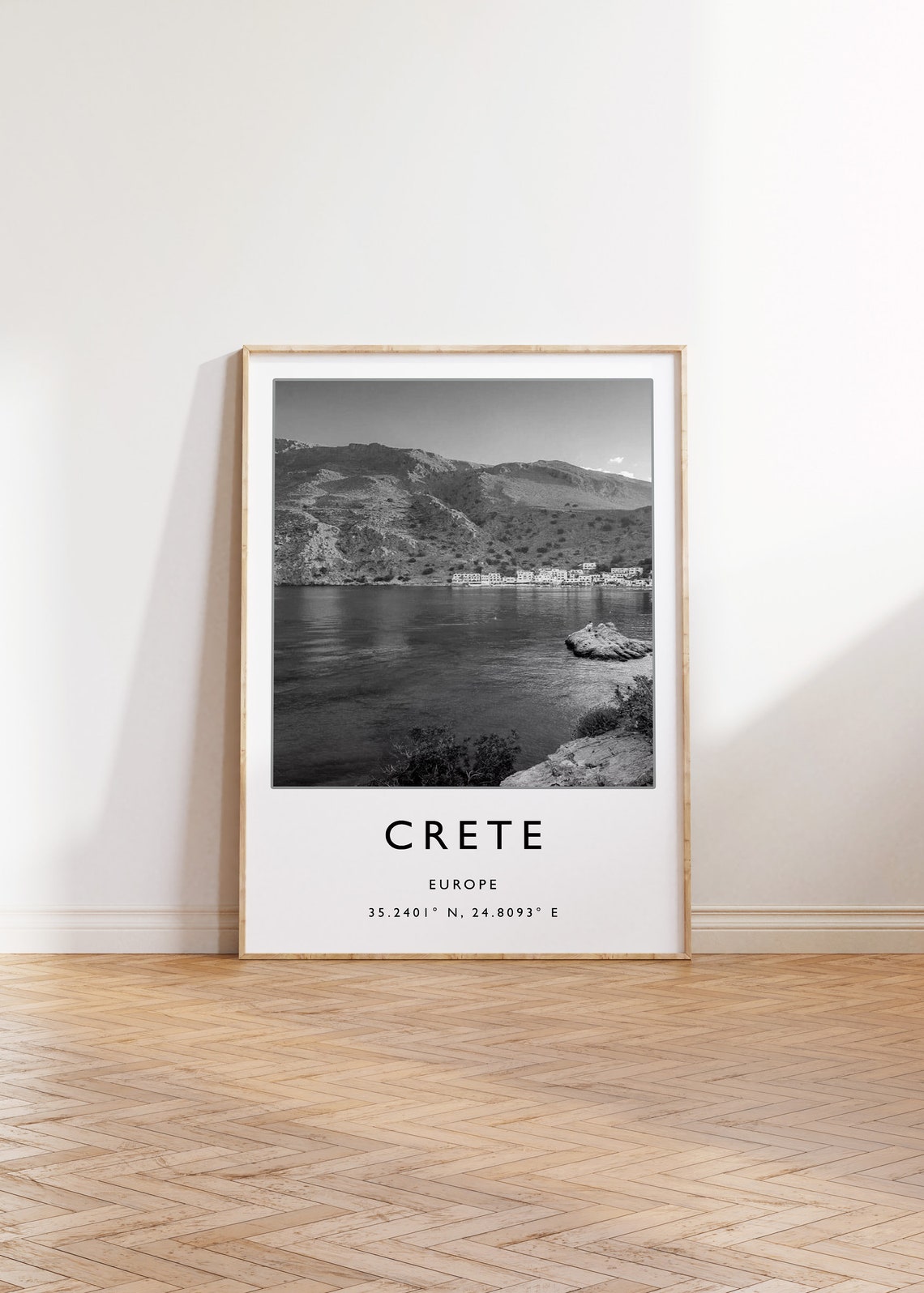 Crete Travel Print Crete Travel Poster Greece Travel Gift Greek Travel Art Greece Travel Gift Travel Decor - Image 2