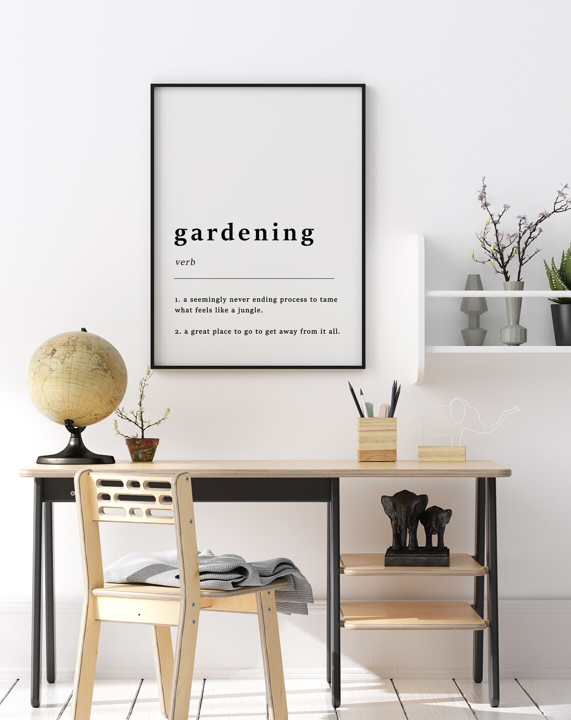 Definition of Gardening Funny Verb Dictionary Style Quote Poster - Image 3
