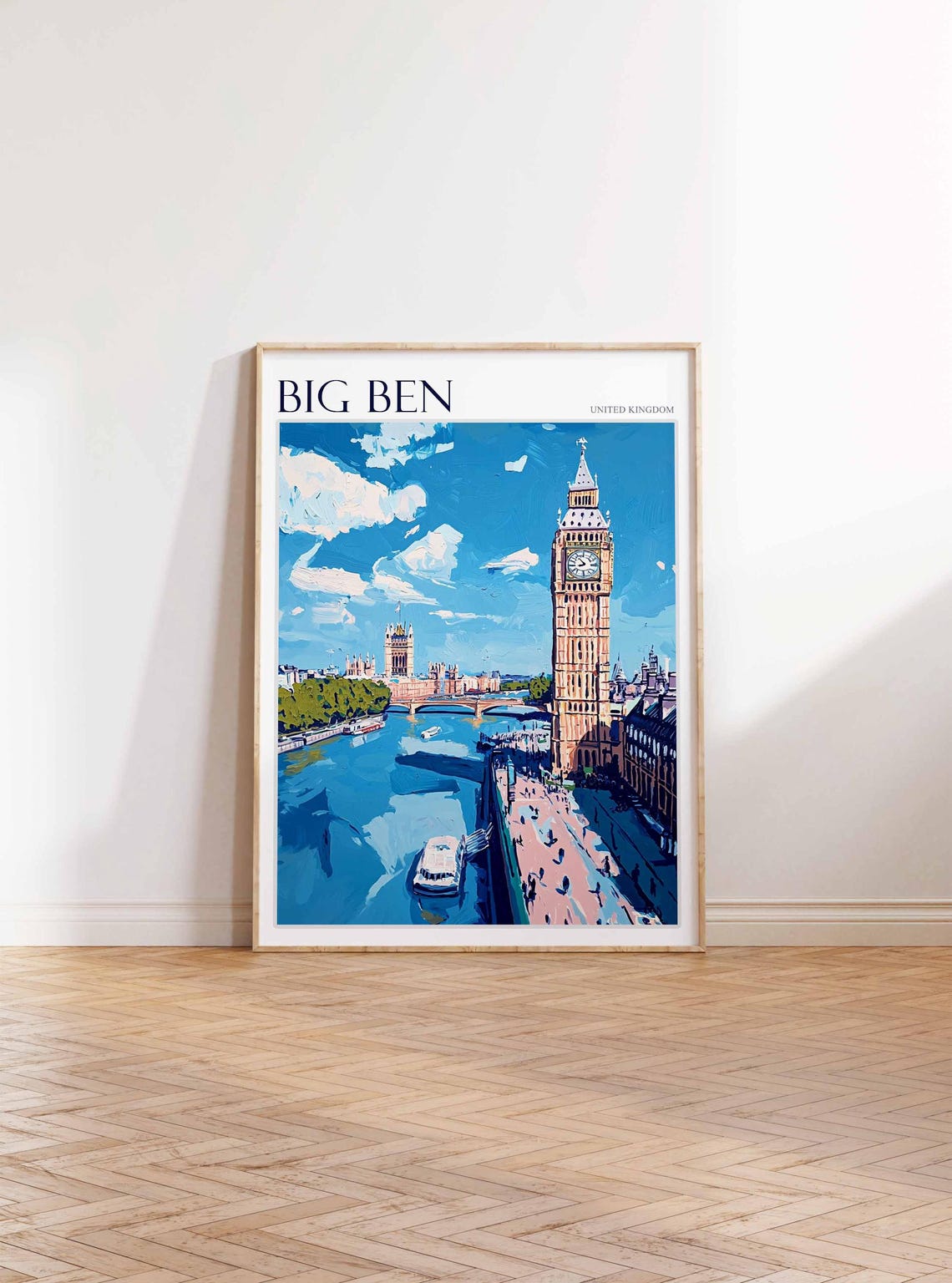 Big Ben Poster England Travel Print British Decor United Kingdom Travel Poster City Print Big Ben Gift Big Ben Travel Poster - Image 3