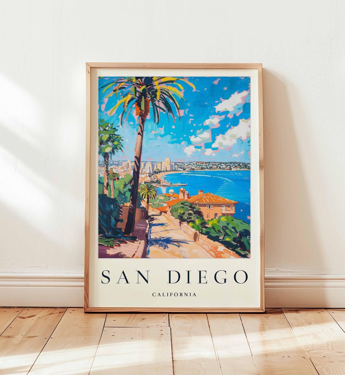 San Diego Travel Poster, Beach City