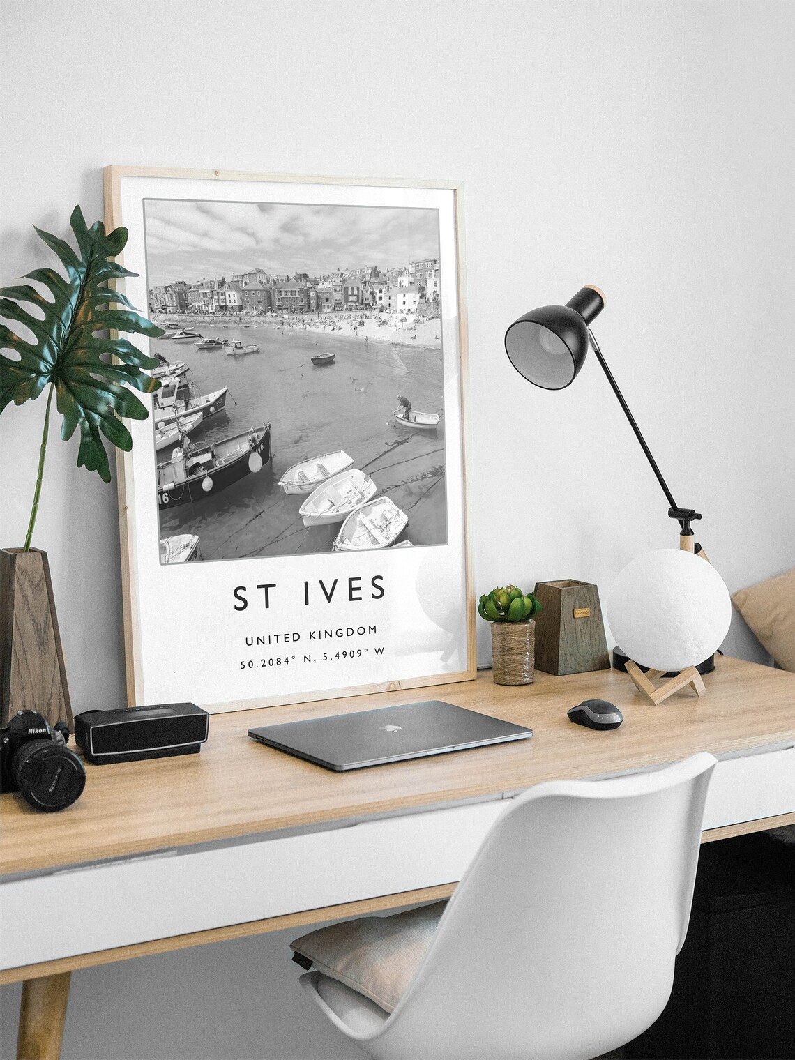 St Ives Cornwall Travel Poster, English Coast - Image 3