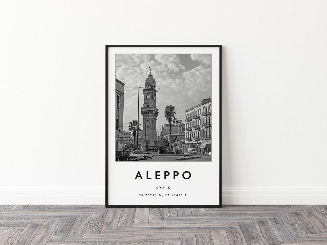 Aleppo Travel Poster, Middle East Travel Art - Image 3