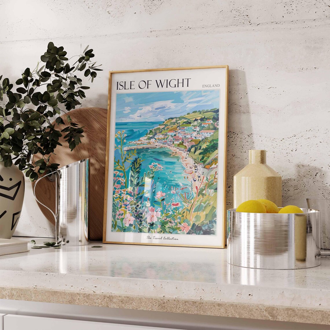 Isle Of Wight Travel Poster, Coastal Beach Decor - Image 3
