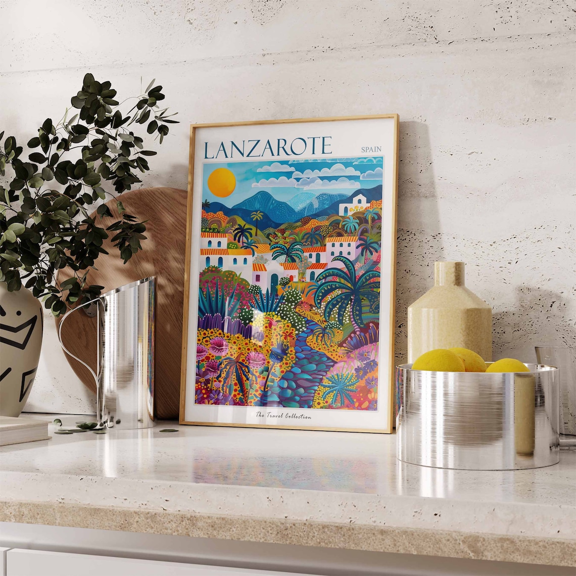 Lanzarote Travel Poster, Tropical Coastal Decor - Image 2