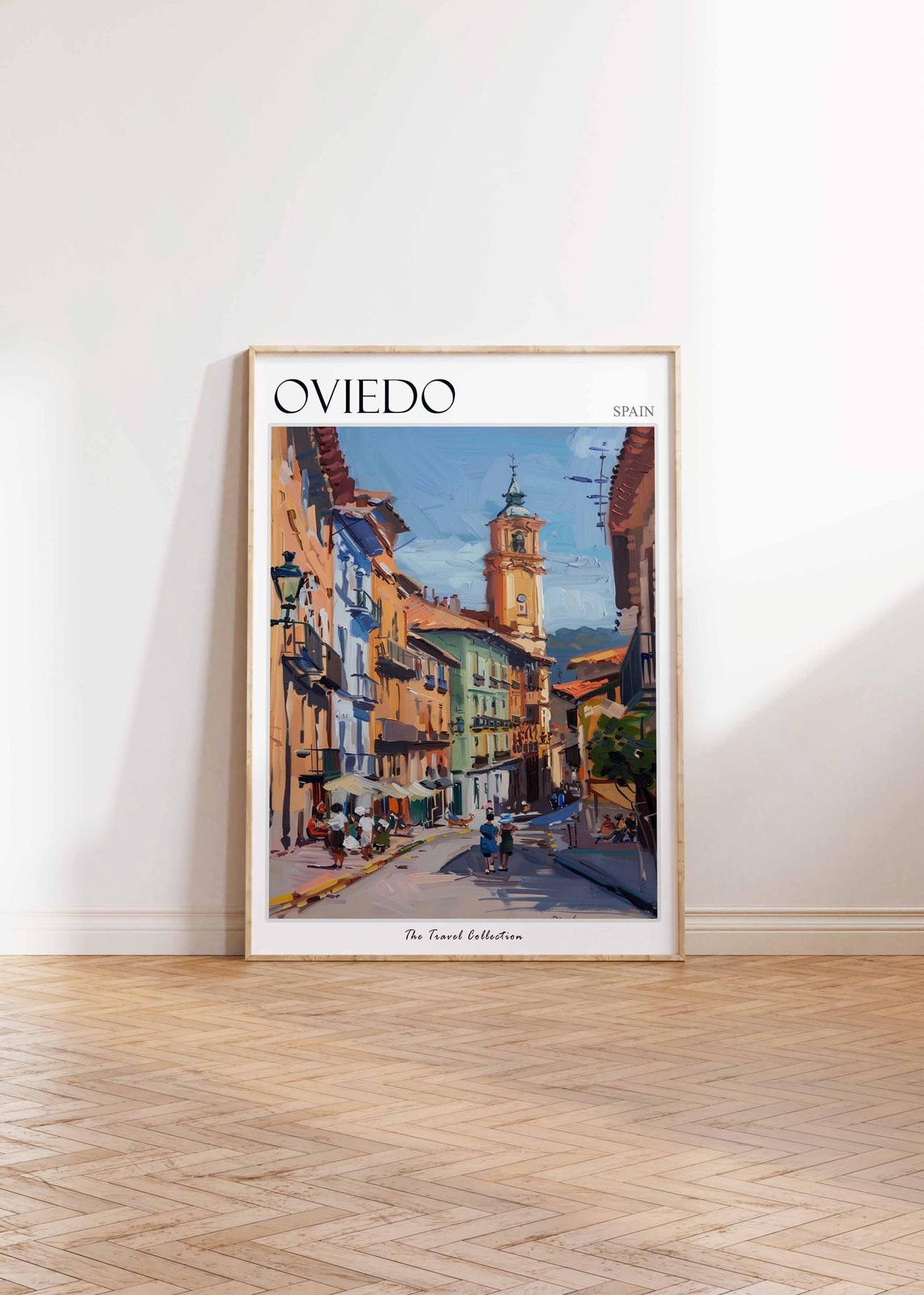 Oviedo Poster Spanish Travel Print Oviedo Travel Art Oviedo Wall Art Spanish Travel Spanish Wall Art Oviedo Gift - Image 2