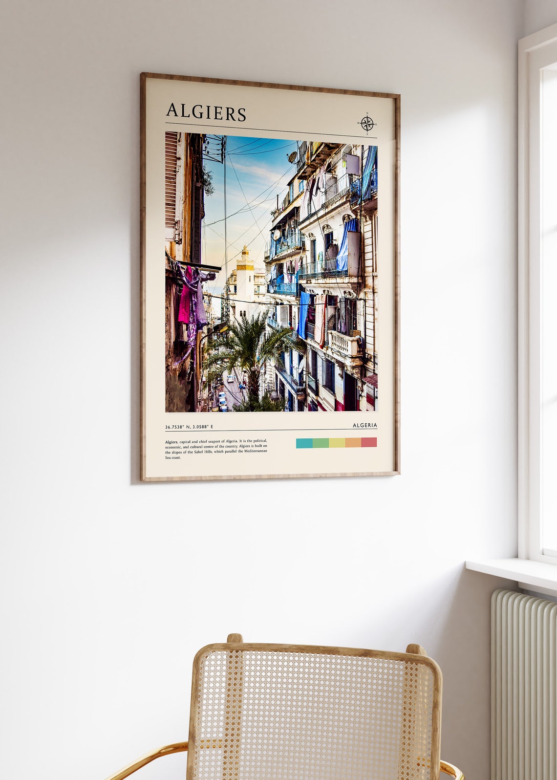 Algiers Travel Print Algiers Travel Poster Algeria Travel Poster Travel Art Travel Poster Islamic Travel Art Travel Gift A1a2a3a4 - Image 3