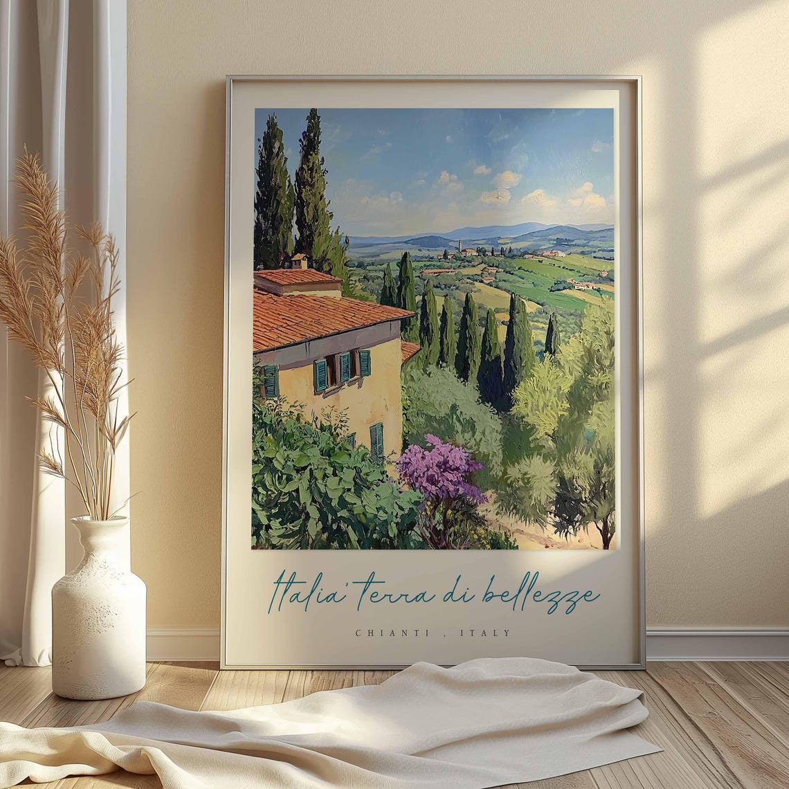 Chianti Poster Chianti Travel Print Chianti Travel Art Chianti Wall Art Italy Art Italy Travel Decor Italian Travel Gift - Image 2