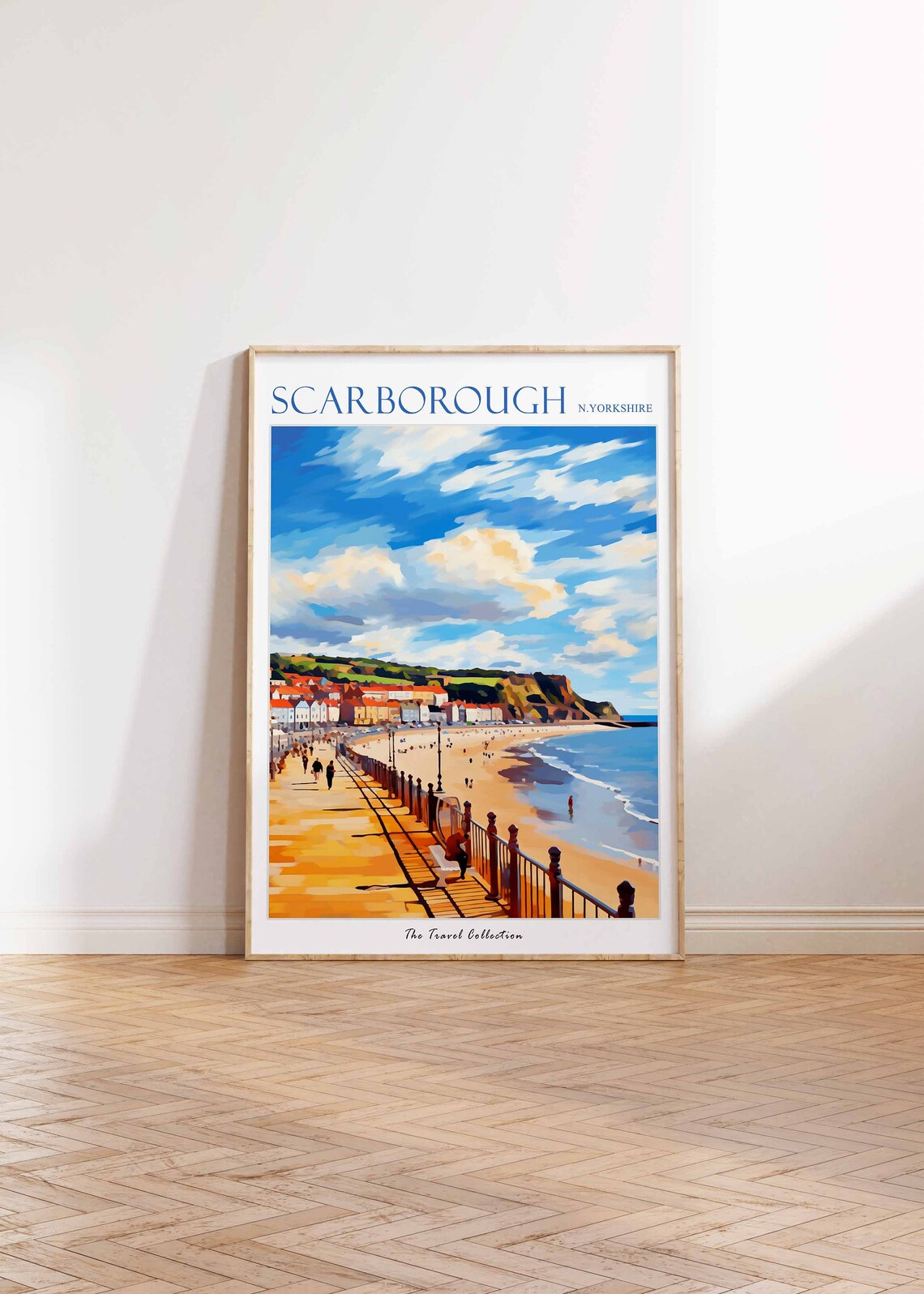 Scarborough Poster Scarborough Travel Print North Yorkshire Travel Poster British Decor Tropical Decor Scarborough Travel Poster - Image 2