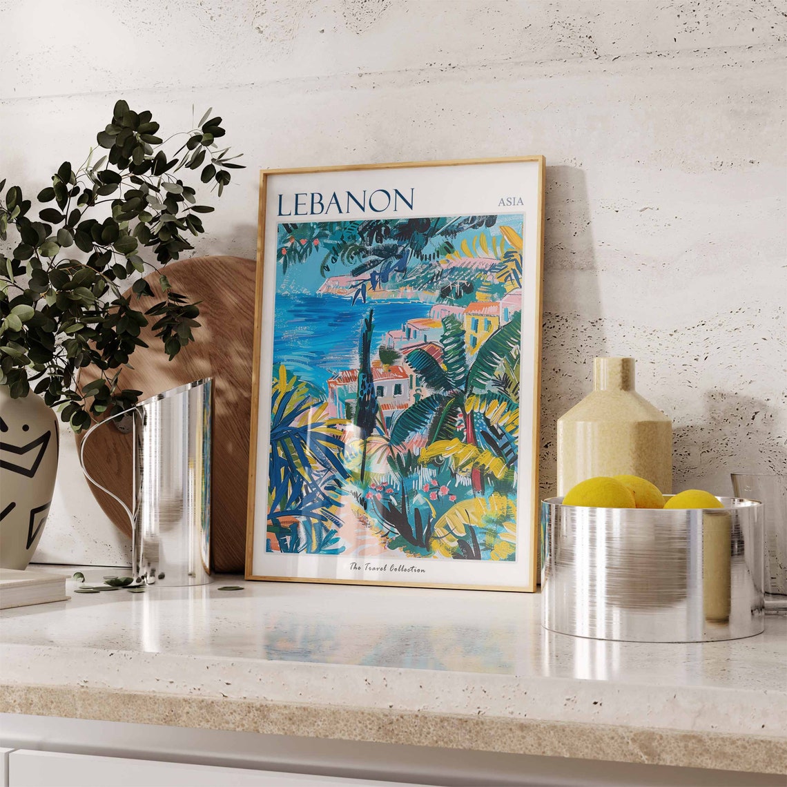 Lebanon Travel Poster Lebanon Travel Print Lebanese Decor Islamic Travel Poster Lebanese Art Lebanese Gift Lebanon Travel Art - Image 3