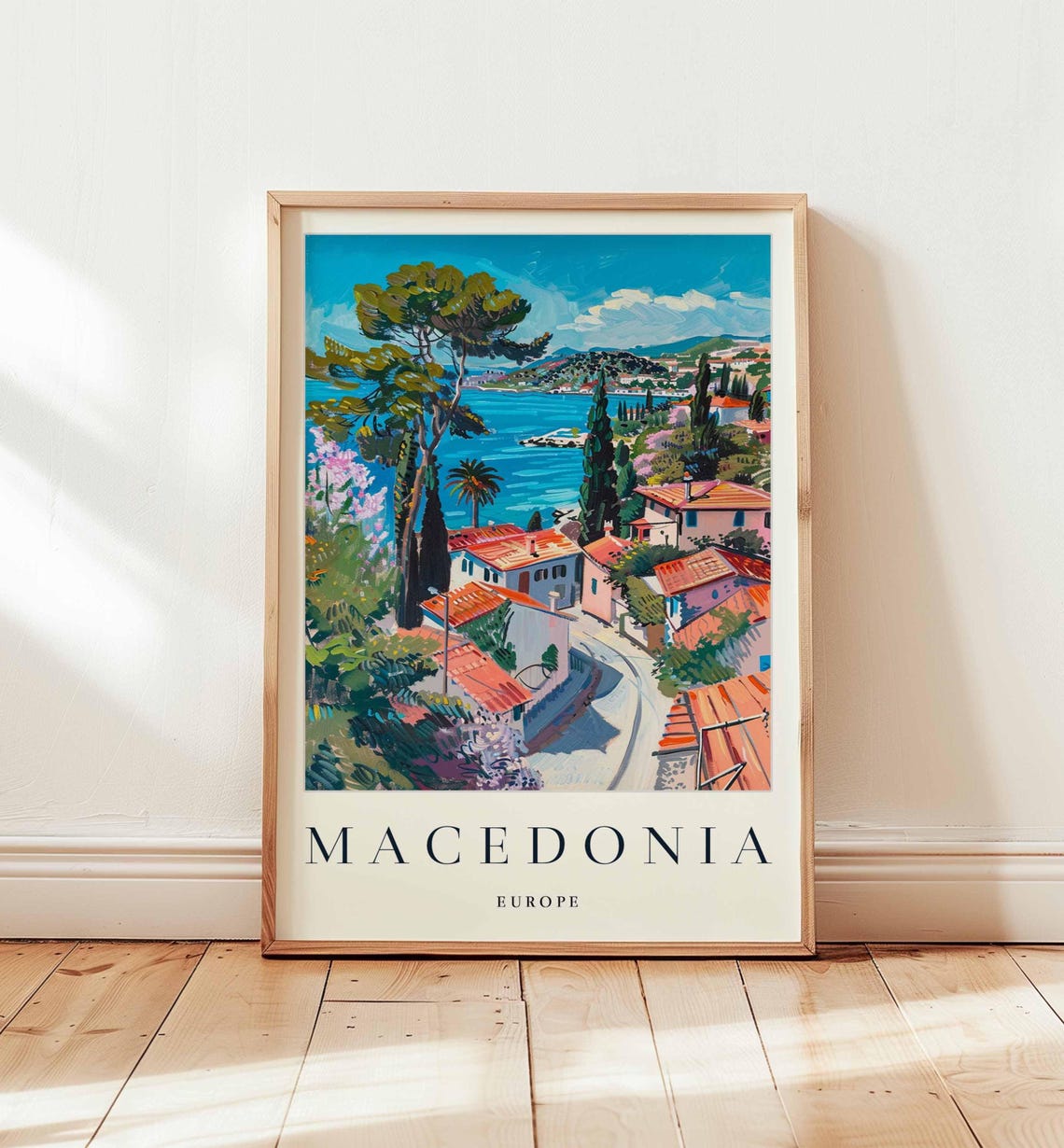 Macedonia Travel Poster, Historic Decor