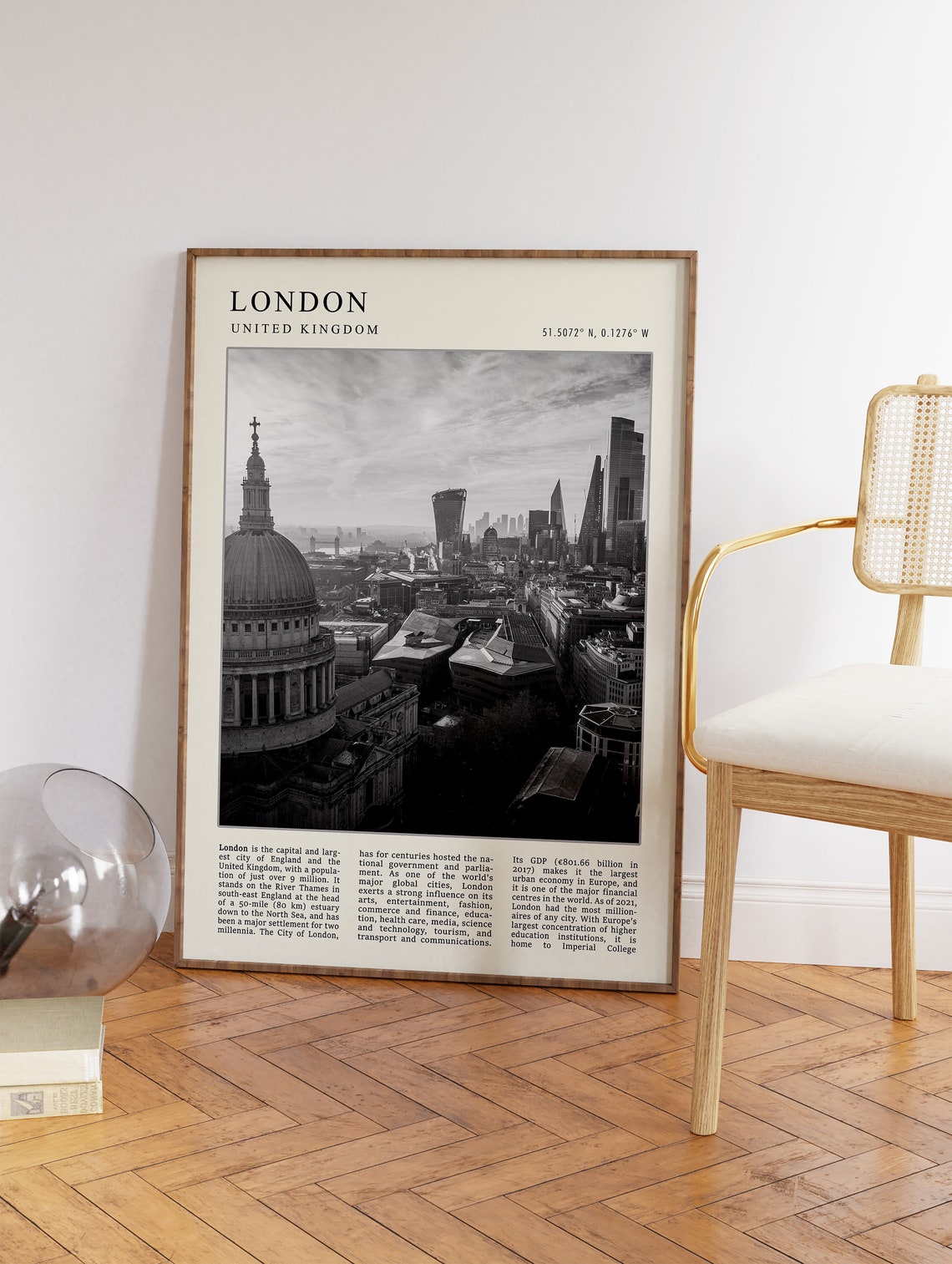 London Travel Print London Travel Poster United Kingdom Print Europe Travel Art Travel Decor Black And White Photographic Print - Image 2