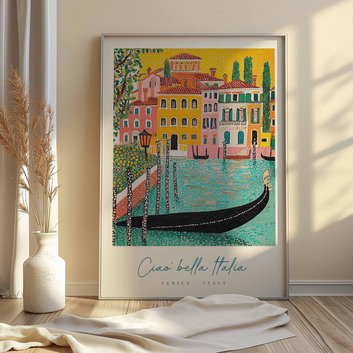 Venice Poster Italian Travel Print Venice Travel Art Venice Wall Art Italy Art Italy Travel Decor Italian Travel Gift - Image 2