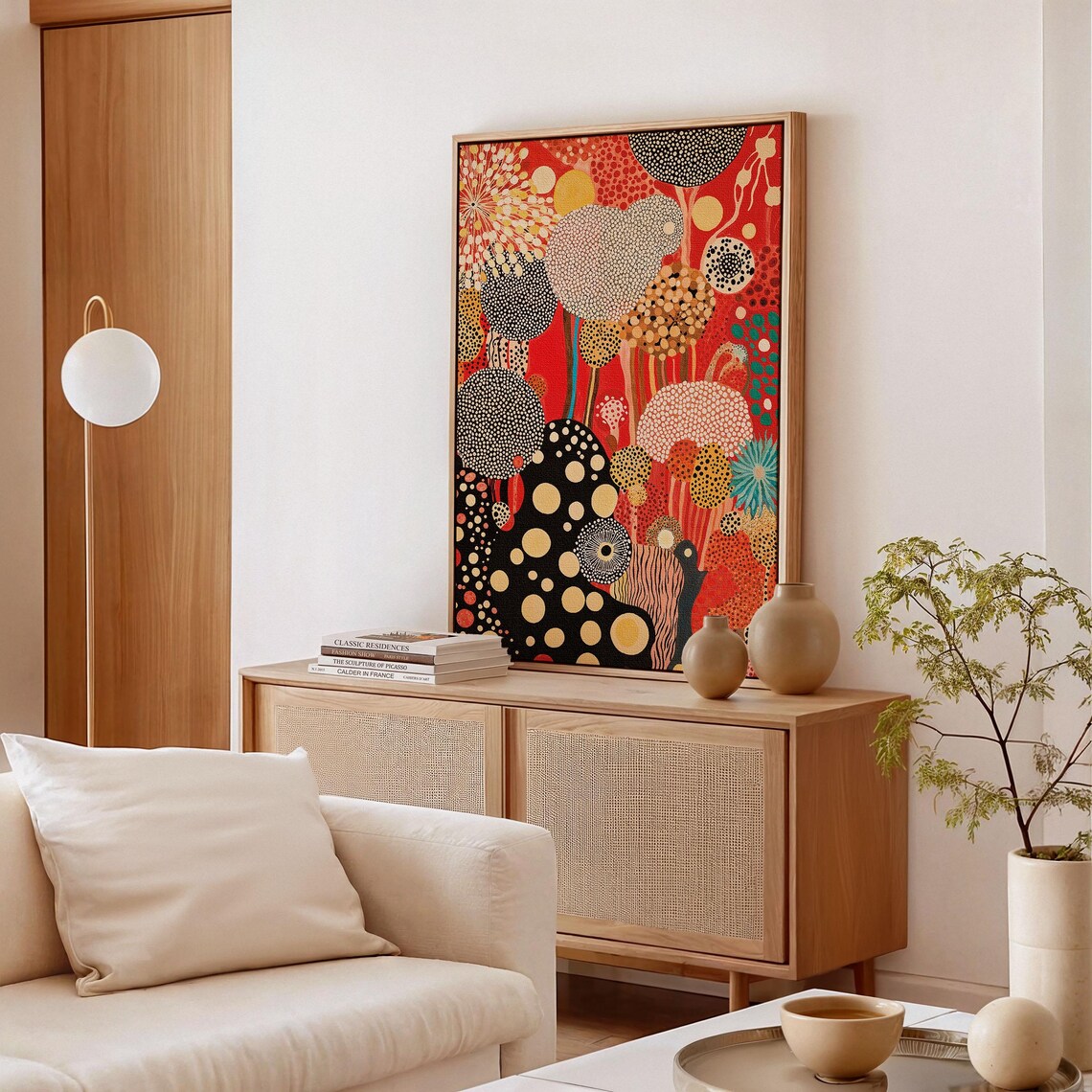 Yayoi Kusama-Inspired Botanical Art Print - Image 3