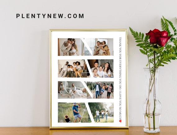 Custom Nana Photo Collage Personalized Nana Gift Gift For Grandma Granny Collage Picture Collage Grandparent Gift From Daughter