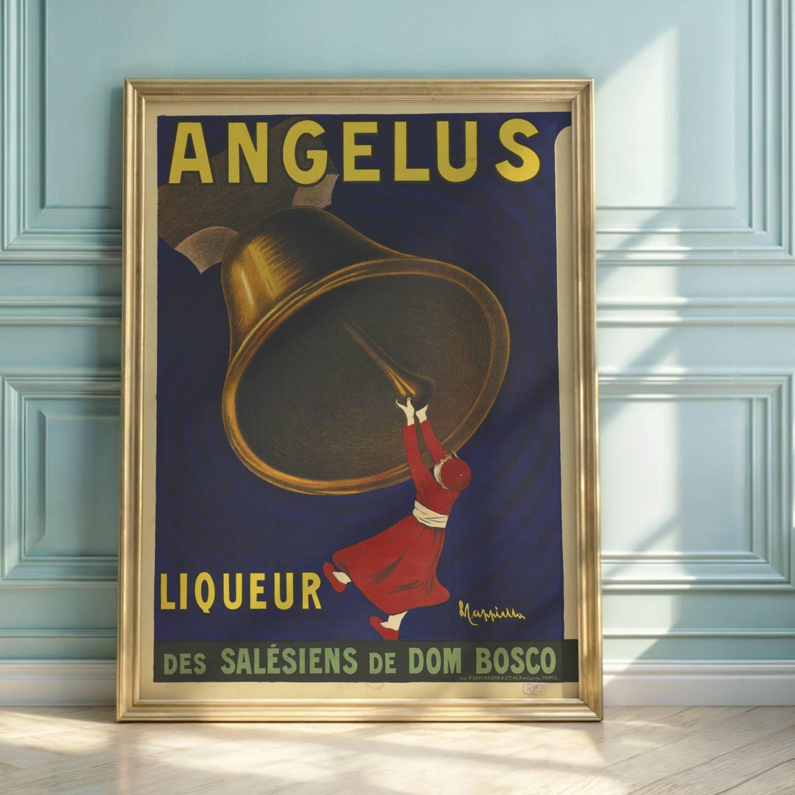 Cappiello Angelus Liqueur Bell Boy French Vintage Advertising Poster