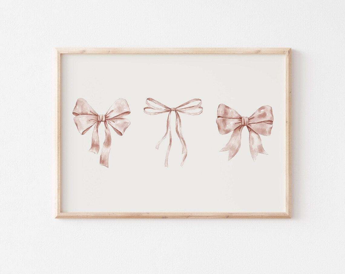 Trendy Ribbon Wall Art, Neutral Nursery Decor - Image 3