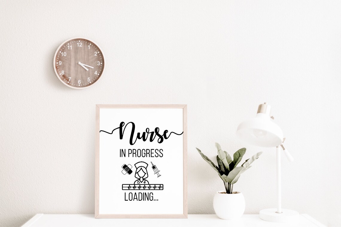 Future Nurse Sign, Nursing Student Art Print - Image 2
