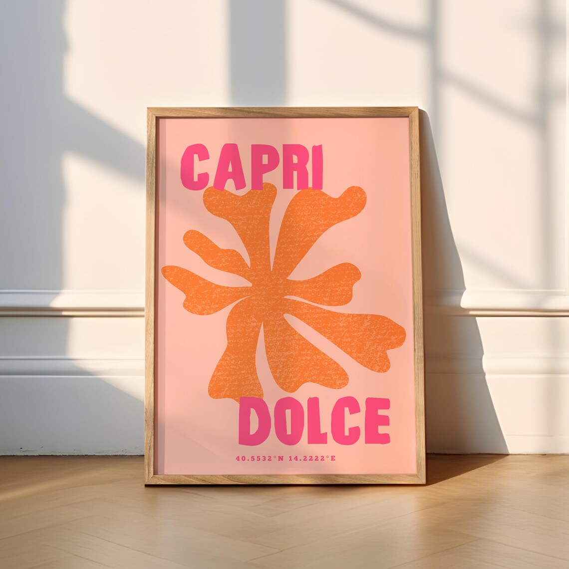 Capri Dolce Travel Italy Kitchen Boho Neutral Art Print