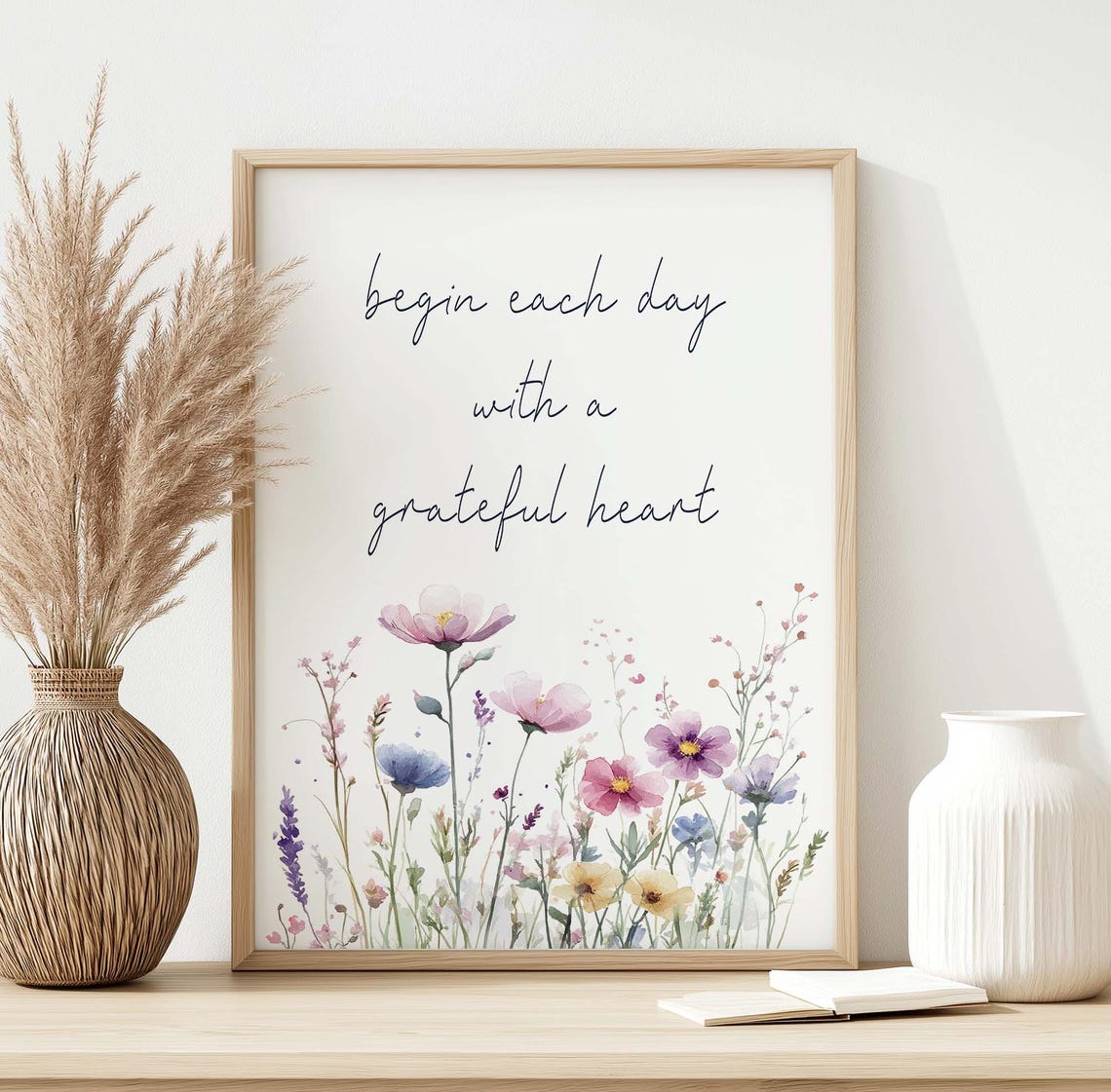 Begin Each Day With A Grateful Heart - Quote - Image 2