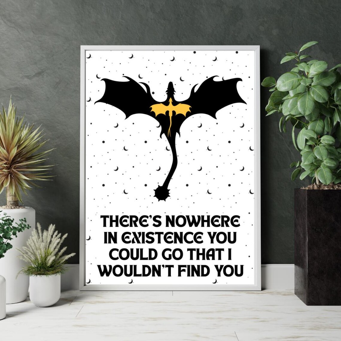Fourth Wing Quote, Book Lover Poster