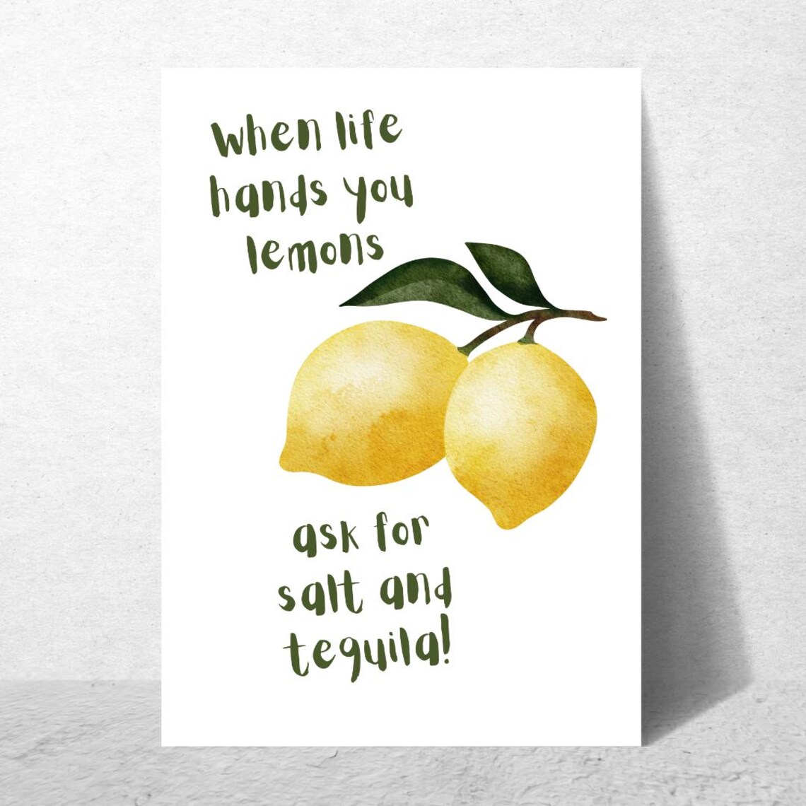 When Life Hands You Lemons Quote, Motivational Poster - Image 5