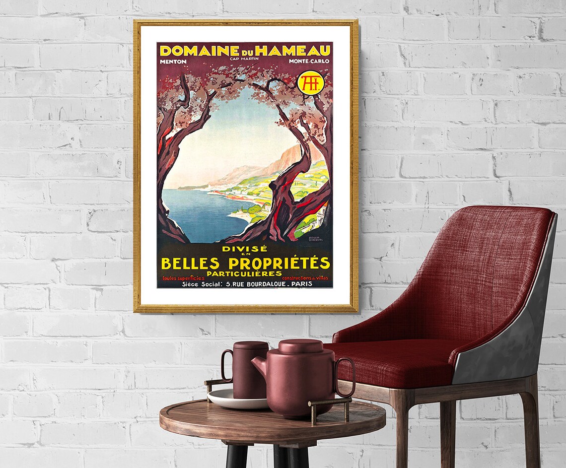 Domaine du Hameau Cap Martin Monte Carlo Riviera Property Poster - Image 2