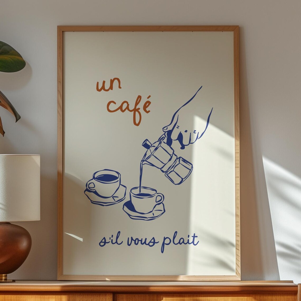 Trendy Coffee French Cafe Kitchen Decor Art Print
