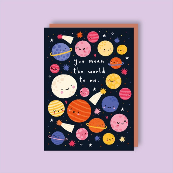 You Mean The World To Me Greeting Card, Gift