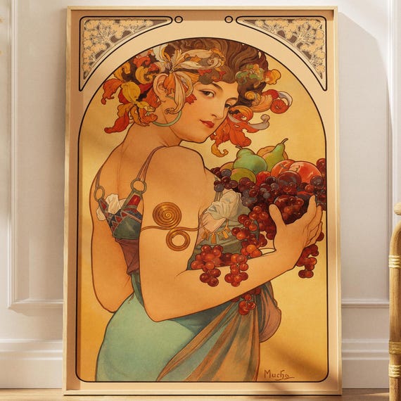 Alphonse Mucha Absinthe Robette, Vintage Art Nouveau