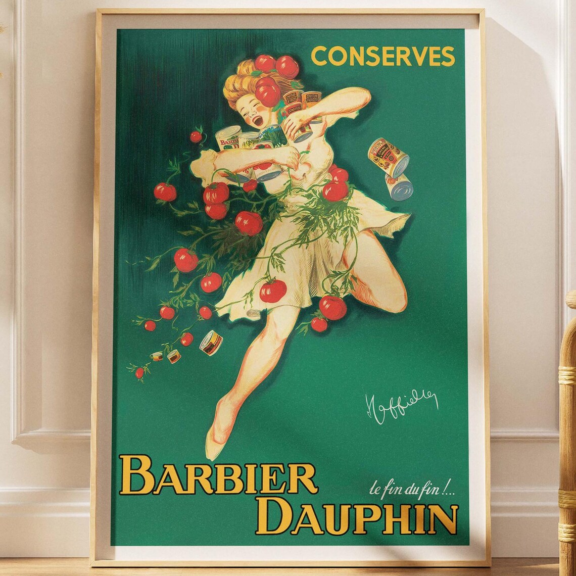French Vintage Food Poster - Retro Kitchen Art