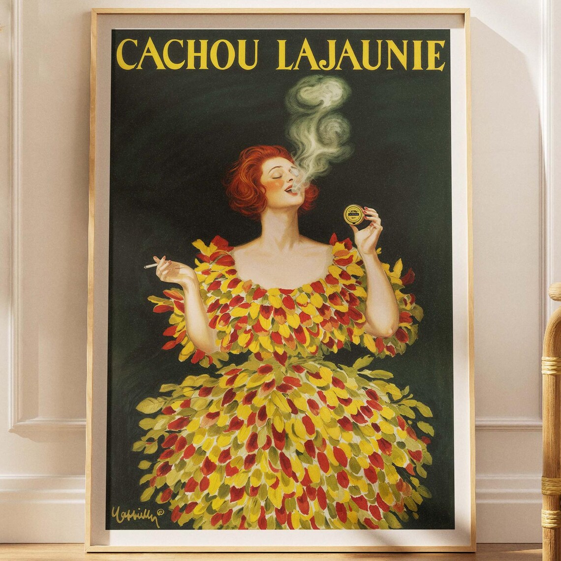 Cachou Lajaunie Vintage Art Deco Poster