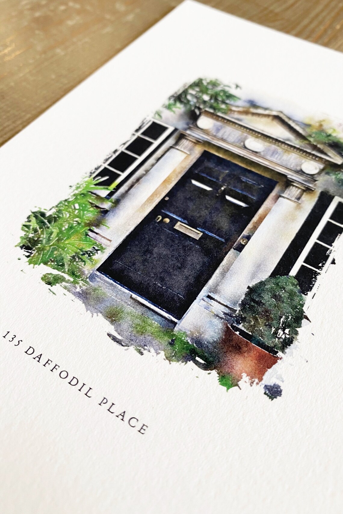 Custom House Portrait Watercolor Home Portrait Art Print - Image 4