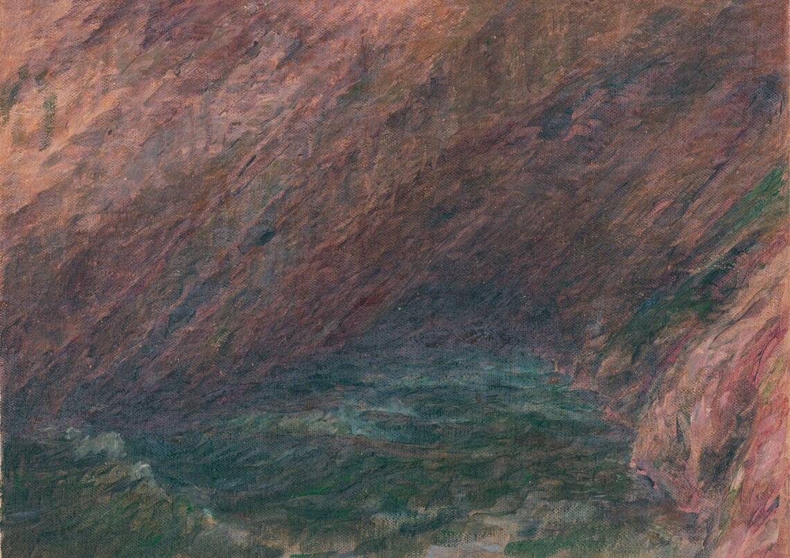 Vintage Ocean Oil Painting Moody Coastal Seascape Dark Wave Art Poster - Image 7