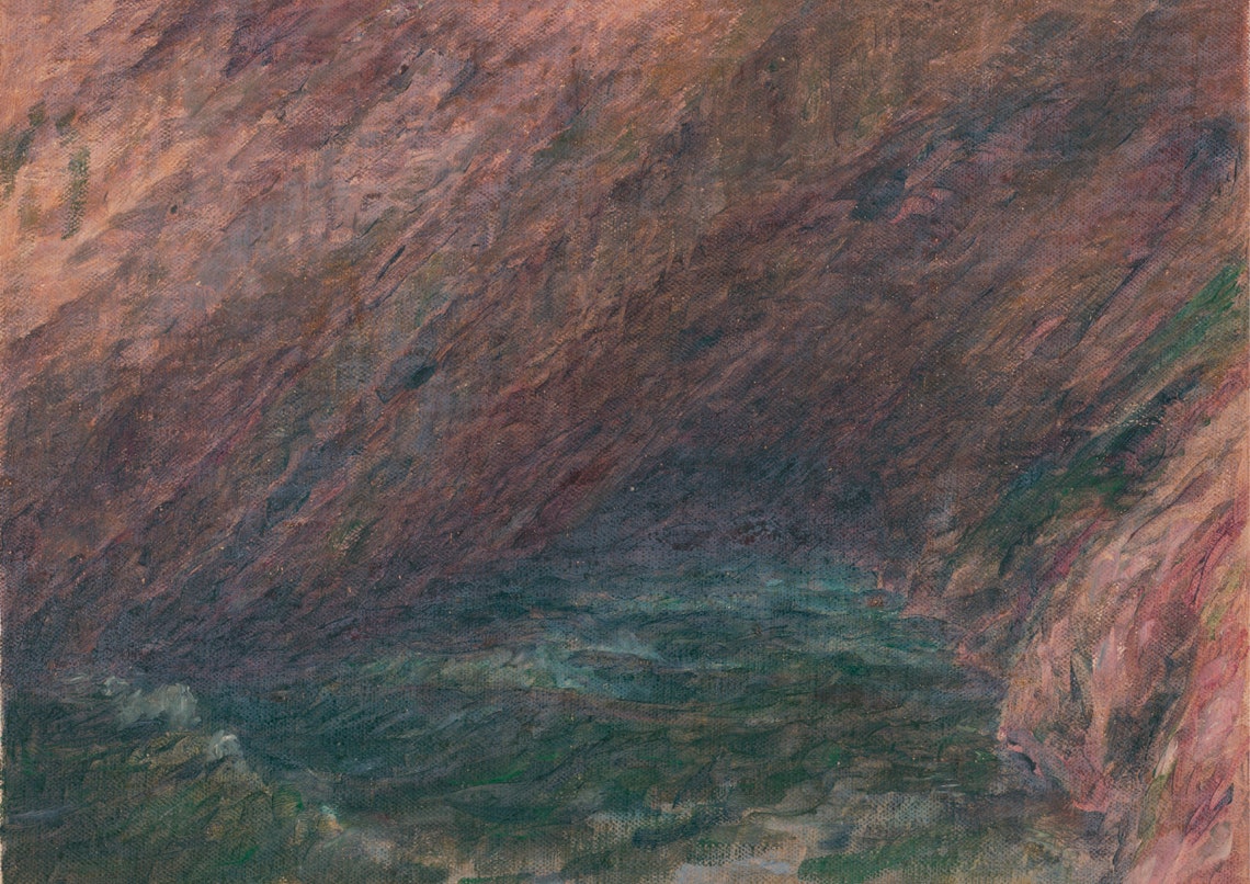 Vintage Ocean Oil Painting Sea Painting Coastal Decor Nautical Antique Painting Vintage Art Abstract Ocean Print - Image 7