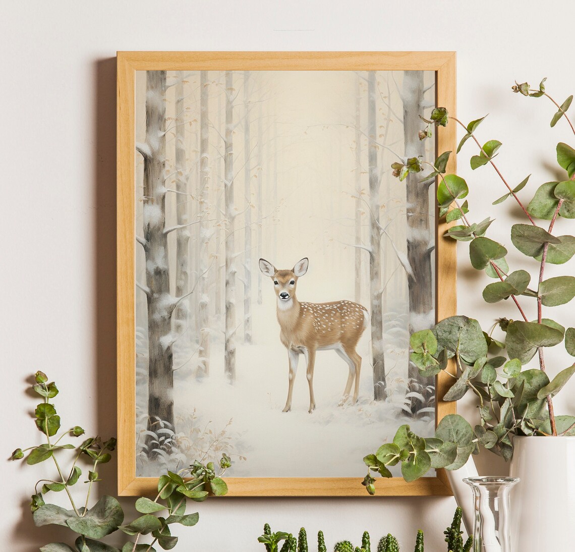 Little Fawn Baby Deer Art Print, Cottagecore Decor