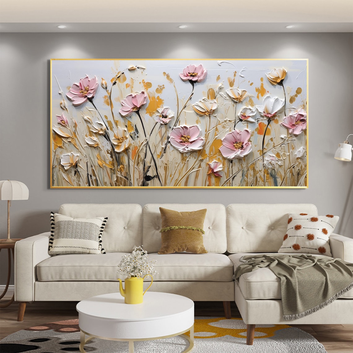 Minimalist Floral Oil Painting, Custom Wall Art Print - Image 5