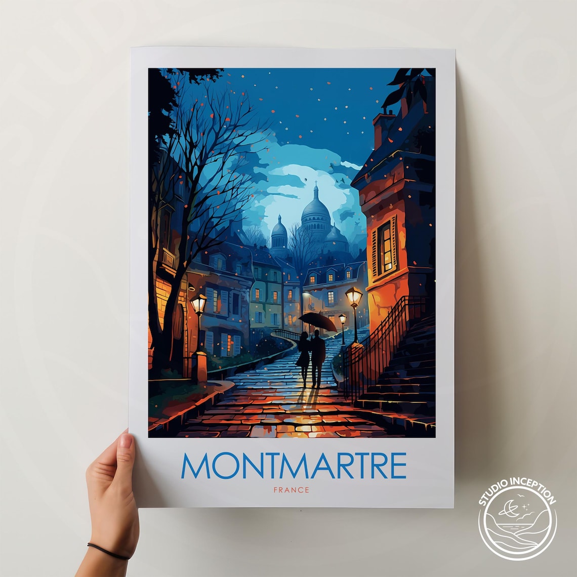 Montmartre Travel Poster, Paris Wall Art Print - Image 2