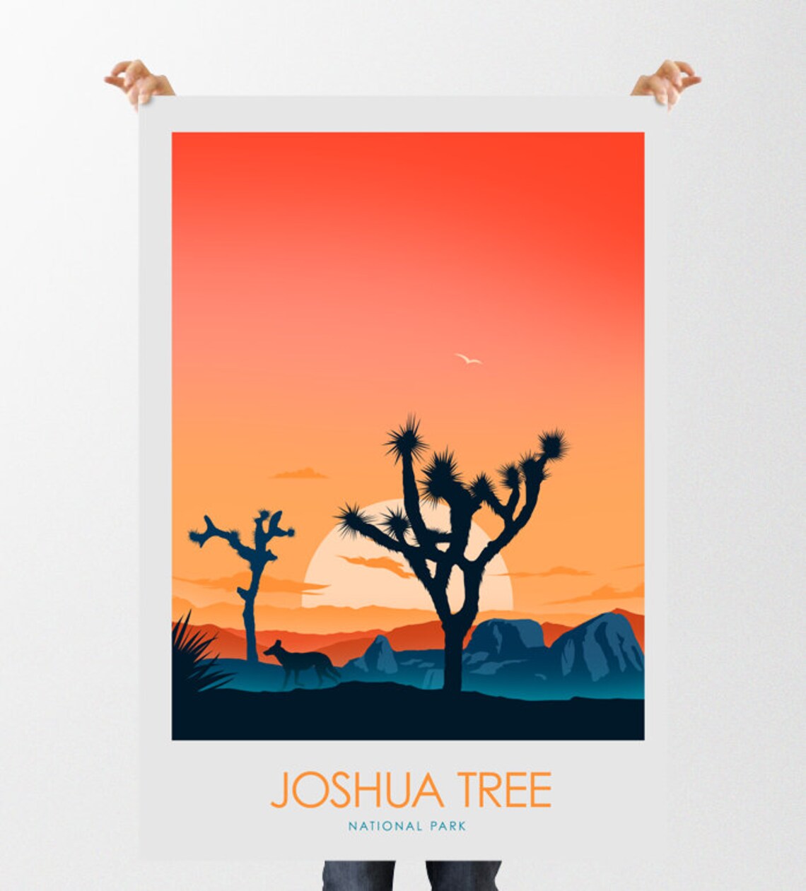 Joshua Tree Minimalist Travel Poster, National Park - Image 2