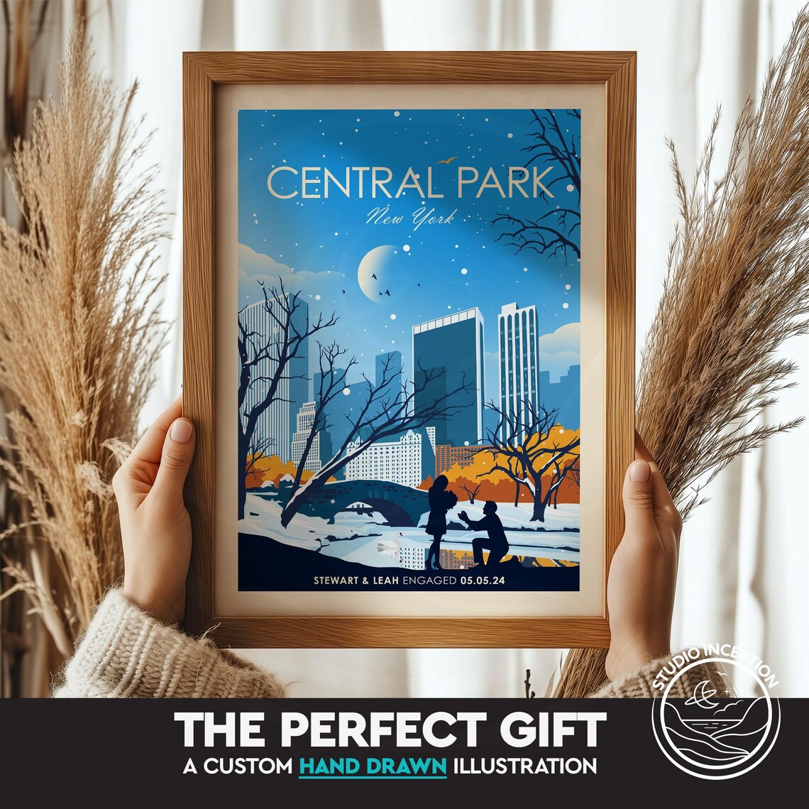 Custom Travel Print, Hand-Drawn Travel Poster