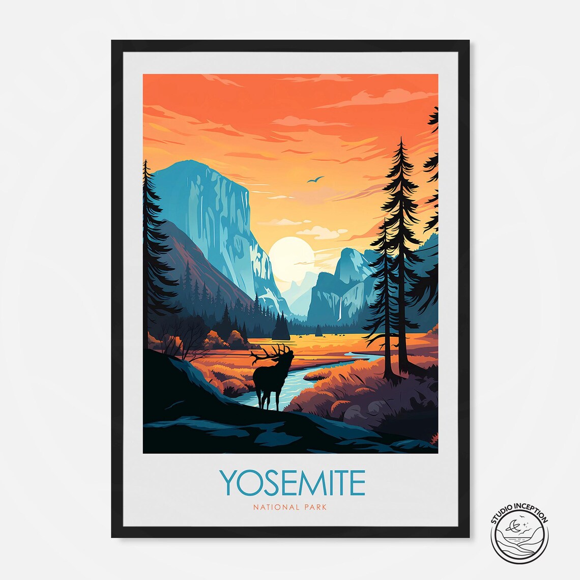 Yosemite National Park Home Decor Poster