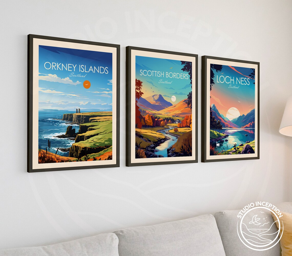 Orkney Islands Traditional Travel Poster, Scotland - Image 3