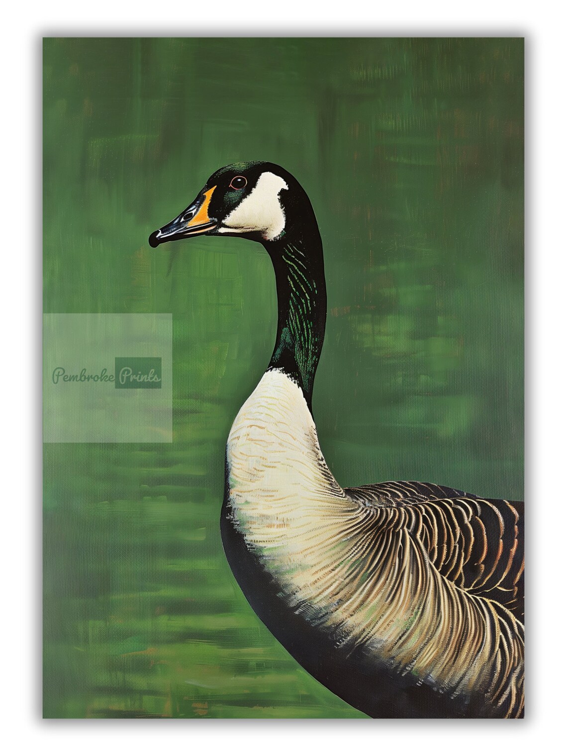 Vintage Goose Print, Retro Outdoors Travel Poster - Image 3
