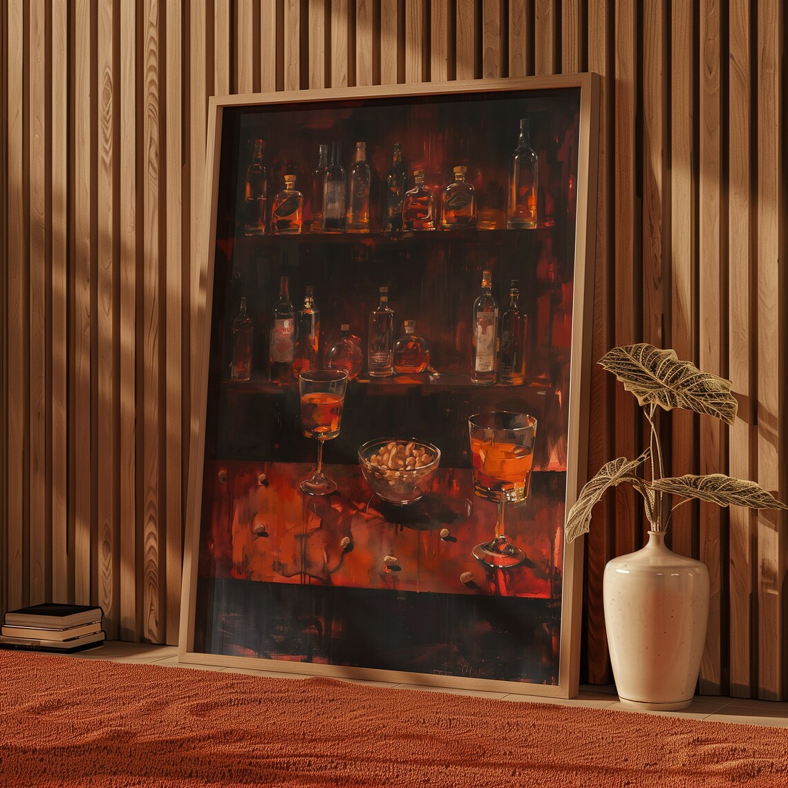 Gloomy Bar Abstract Poster, Matisse-Style Artwork - Image 5