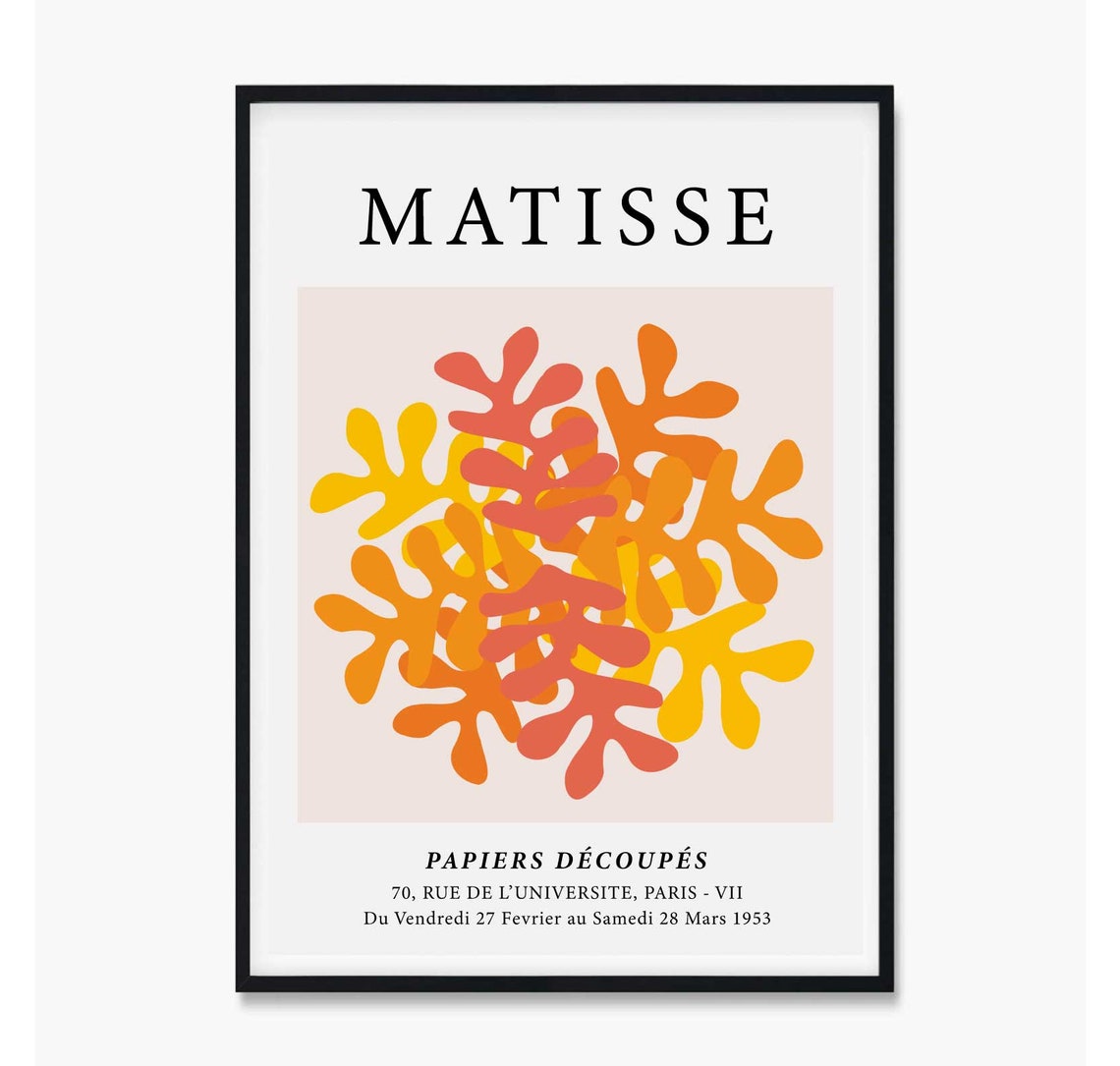 Matisse Papiers Decoupes Art Print Poster Matisse Cut Outs Matisse Art Vintage Wall Art Pastel Coloured Prints Papiers Dcoups - Image 3