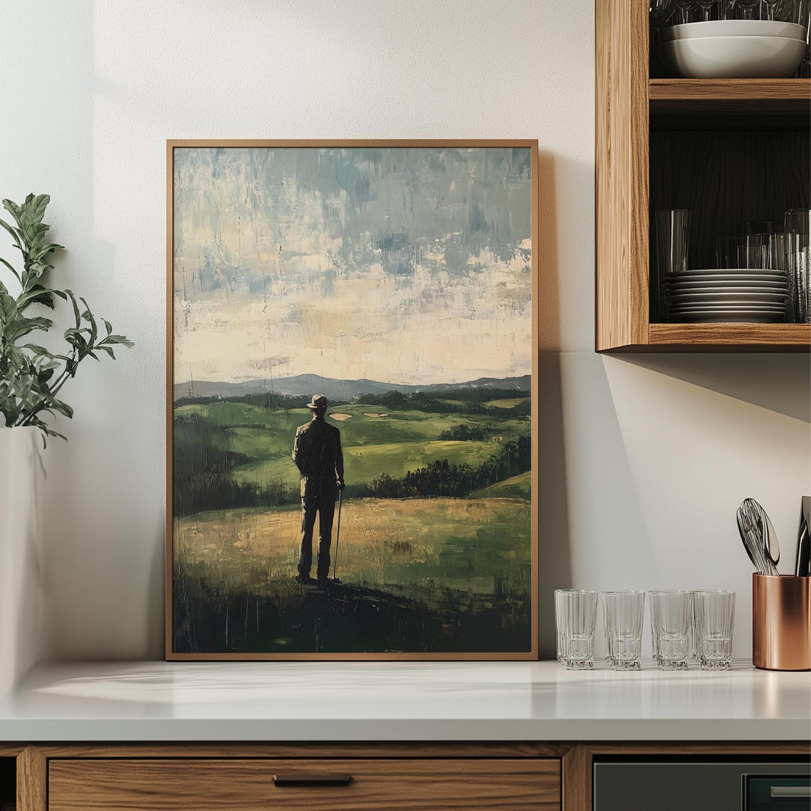 Gentleman Golf Field, Classic Office Decor
