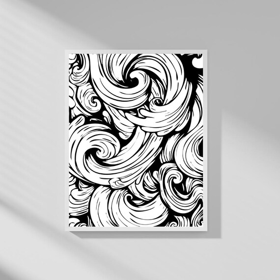 Minimalist Line Art Print Modern Scandinavian Wall Decor