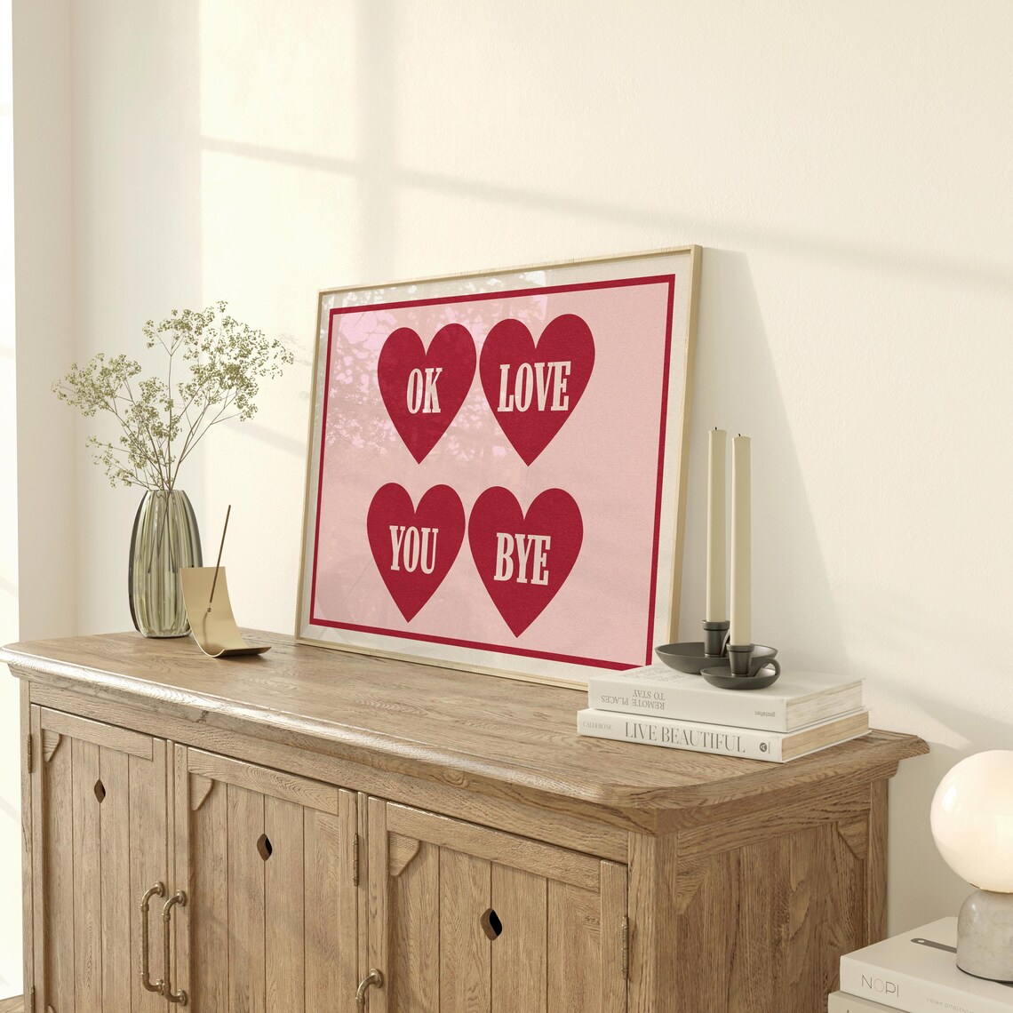 Ok Love You Bye Vintage Valentines Day Gift For Her - Image 4
