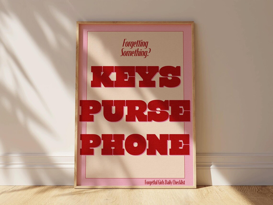 Hallway Print, Mid-Century Modern Vintage