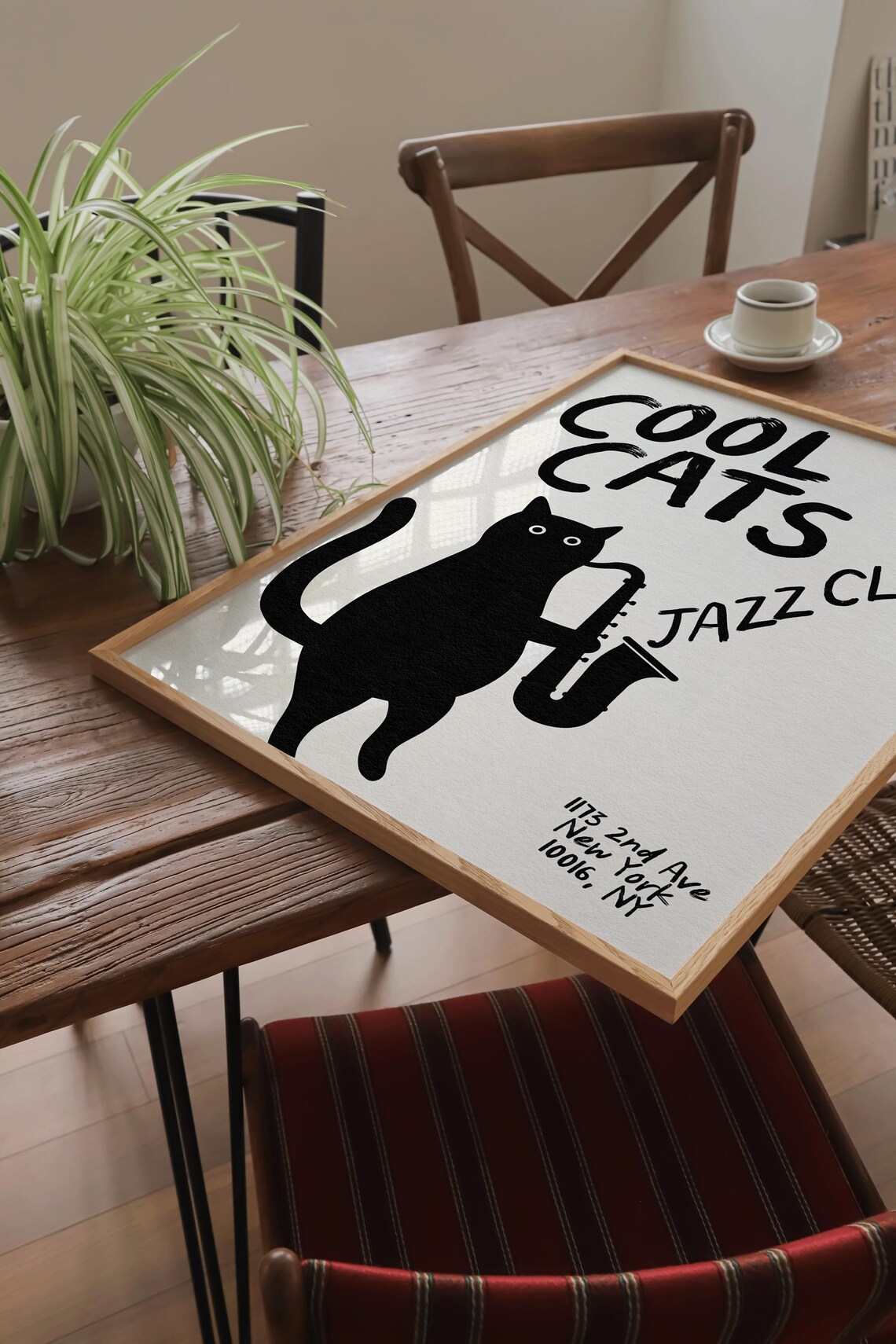 Cool Cats Jazz Club, Vintage Music Poster - Image 3